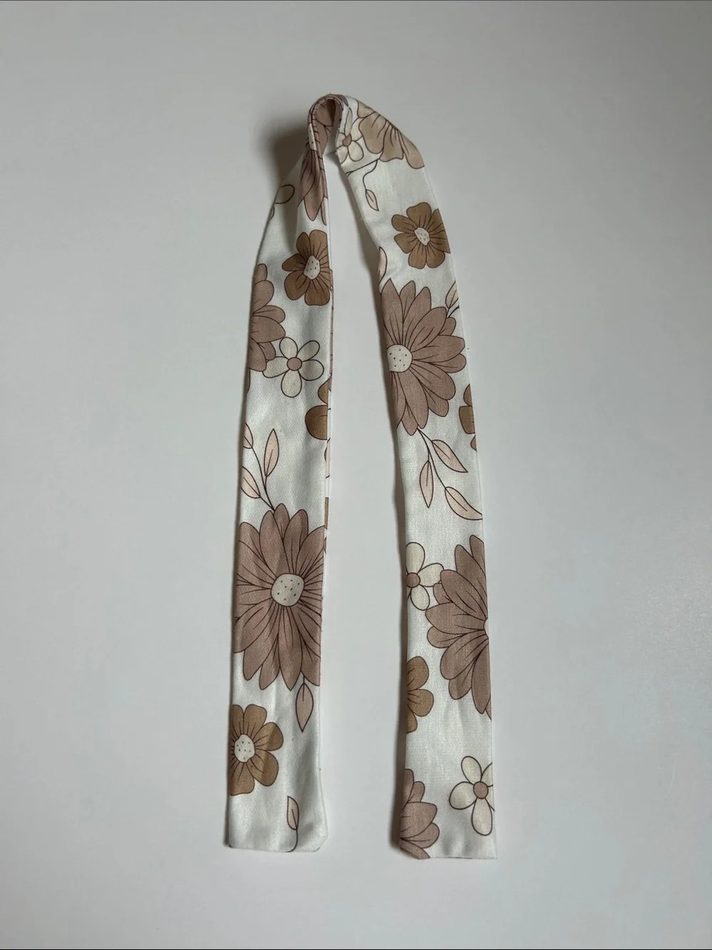 Neutral Floral Baby Jumpsuit and Headband Set